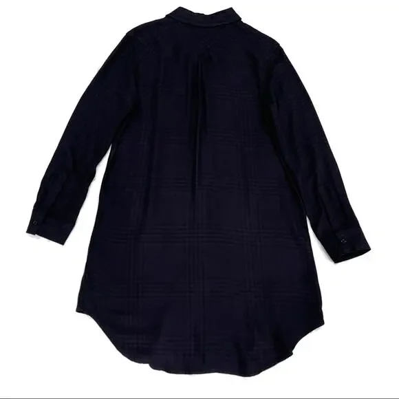 Rails Bianca Shirtdress In Charcoal Shadow Size XS NWT Front Button Long Sleeves - Picture 8 of 13